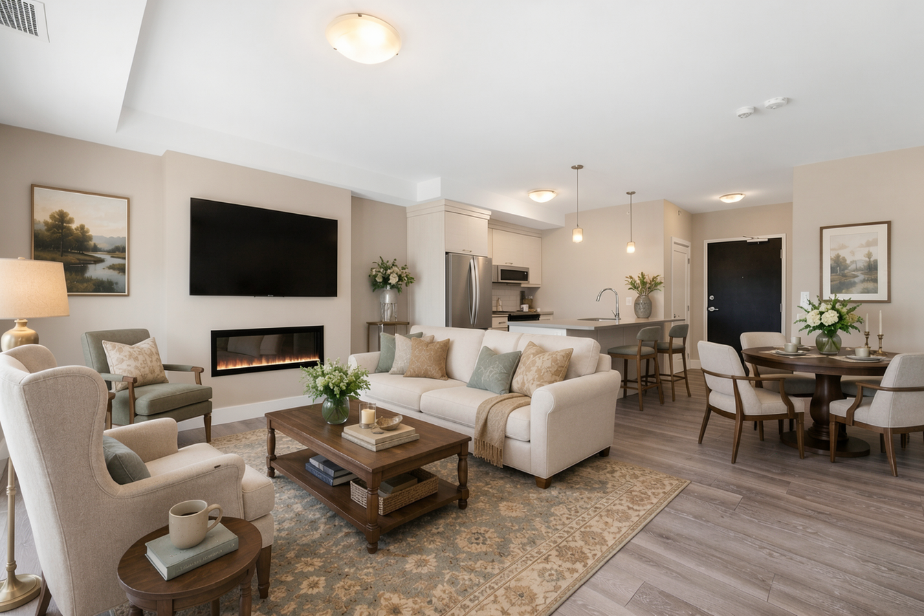 Suite 302 living area interior