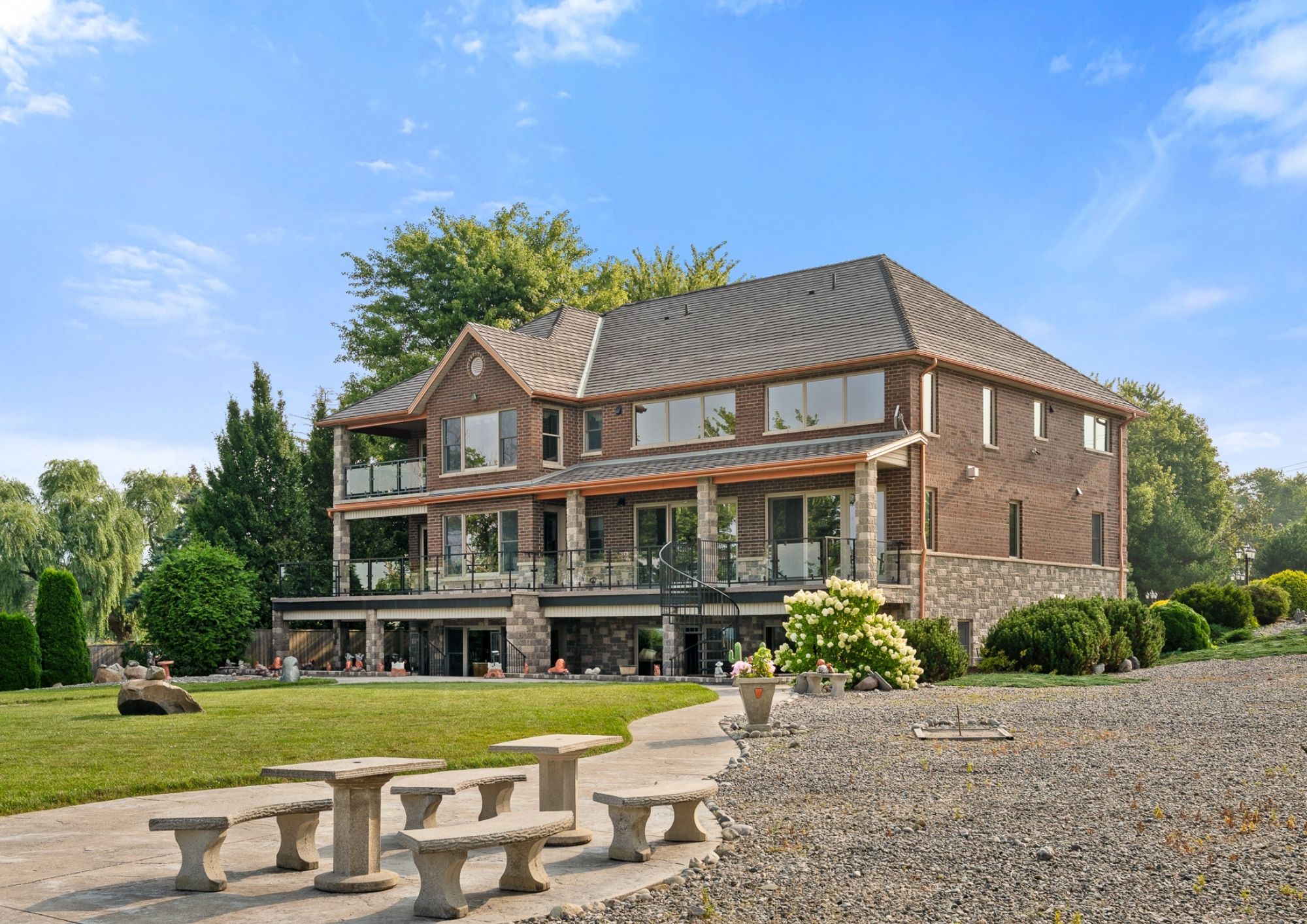 Exterior view of the waterfront residence at 1360 Windermere Place