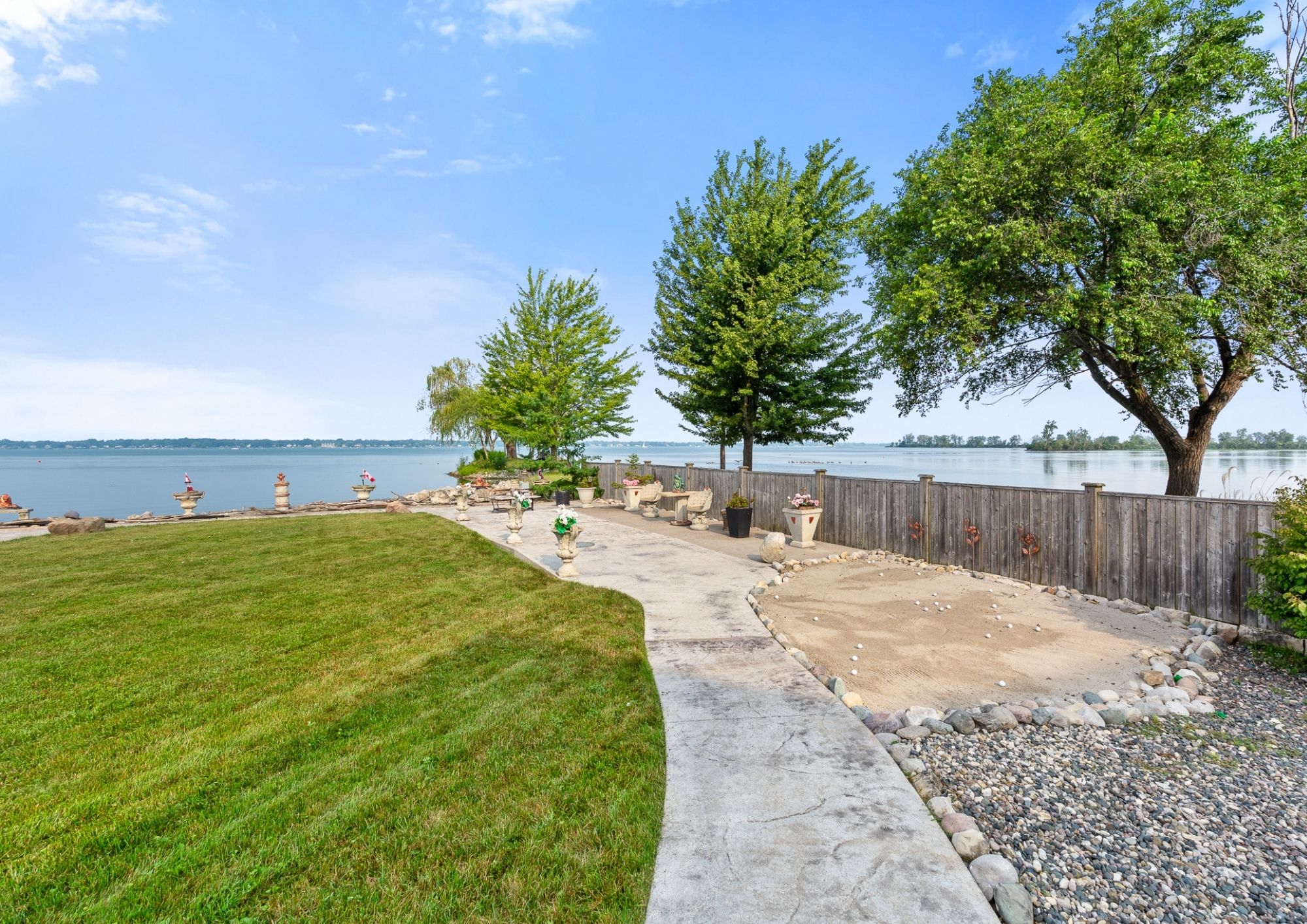 Exterior view of 1360 Windermere Place and surrounding grounds